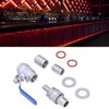 Weldless Kettle Valve Kit 1/2in BSP Ball Valve Quick Connector