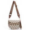 HICARRY Checkered Crossbody Purse for Women Nylon Checkerboard Bum Bags