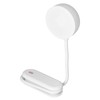 LED Desk Lamp with Gooseneck Night Light 3 Color Stepless