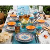 Euro Ceramica Zanzibar Collection 16 Piece Dinnerware Set Kitchen and