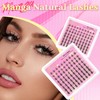 Ahrikiss Manga Lash Clusters Fairy Eyelash Clusters 80Pcs C Curl