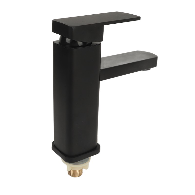 Sink Faucet Black Single Handle Single Hole Cold Stainless Steel