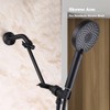 Black Shower Arm, Adjustable Shower Arm Universal Connection, All Brass