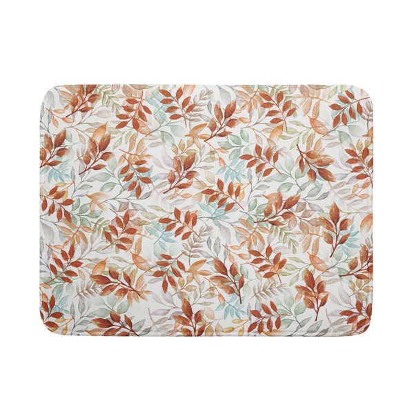 Fall Dish Drying Mat for Kitchen Counter 18x24 Burnt Orange