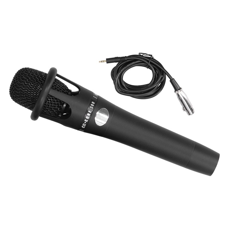 E300 Handheld Microphone with XLR 3.5mm Audio Cable for Music