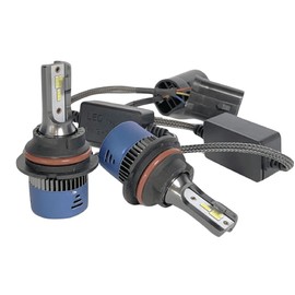 HB5 9007 Ice Blue LED Fog Light Bulbs 3-In-1 6000K 8000K 10000K Switchback LED Bulb Powersports Accessory Lights, CSP 40W High Bright Cool White to Blue, Strobe Flashing Lights, Pack of 2