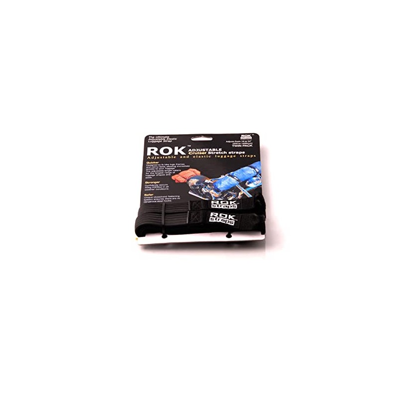 SW-MOTECH ROK Straps 2 Adjustable Tie Down Straps Black 500-1500mm