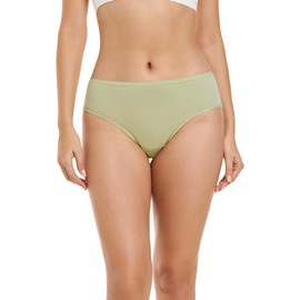 Husviuxin Women’s Disposable Underwear for Travel-Hospital Stays- 100% Cotton Panties Green (10pk)(Large 42-46 inch hips)