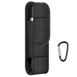 bvya Oxford Flashlight Pouch Holder, Tactical Flashlight Belt Holder Case with D-ring Fits for 5"-6.3" Flashlight