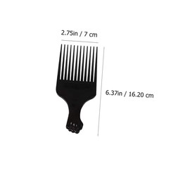 SAFIGLE 6Pcs Long Tooth Hair Combs for Hair Styling Smooth Picks for Women and Men Anti-Static Plastic Combs for Curly and