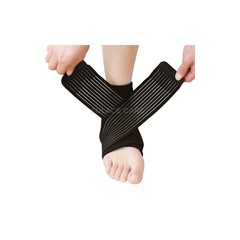 SC Neoprene Ankle Stabiliser Support Wraparound with Adjustable Compression Straps