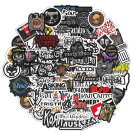 BulbaCraft Legendary Rock Band Stickers – Heavy Metal Laptop Decals - Vinyl Band Stickers for Adults, Rock Stickers and Decals, Gifts for Women & Men