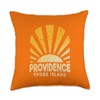 Providence RI - Sunny Providence Rhode Island Throw Pillow