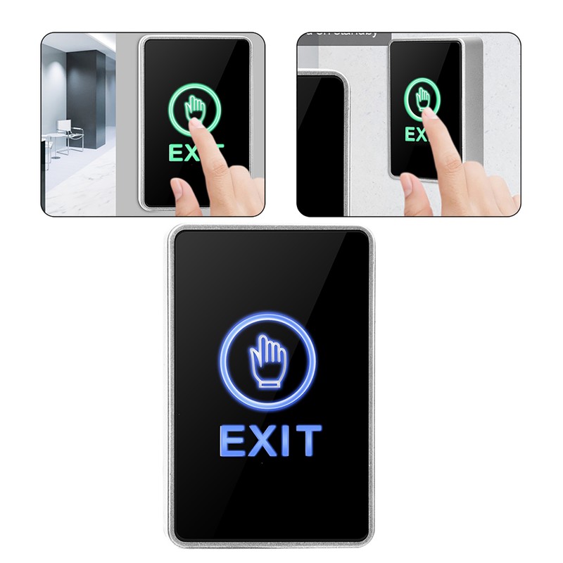 Touch Sensor Pannel NO NC COM Exit LED Light Access