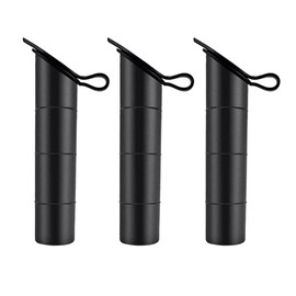 UCCKEYI 3 Pack 30° Fishing Rod Holder Inserts with Cover Cap Inner Sleeve for Boat Yacht Kayak Canoe