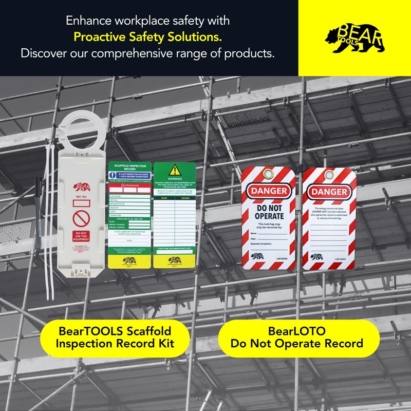 BearTOOLS Tower Inspection Record Kit - Mobile Moving Platform Safety