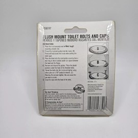 ACE Flush Mount Toilet Bolts And Caps Brass #4568747