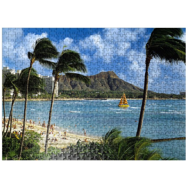 MyPuzzle Honolulu, Oahu, Hawaii, USA - Premium 500 Piece Jigsaw
