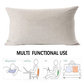 Asminifor Sports Pillow Covers Cotton Linen Standard Basketball Court Playground Floor Plan Print Decorative Throw Pillow Case Cushion Covers for Home Sofa Decoration Rectangle 12x20 Inches (Court)