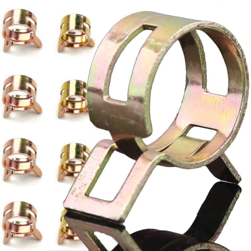50PCS 5 Size Hose Clips Spring Hose Clamps Mini Fuel