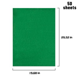 MR FIVE 50 Sheets 20" x 30" Emerald Green Tissue Paper Bulk, Dark Green Gift Tissue Paper for Gift Bags, Easter, St. Patrick's Day, Christmas Holiday