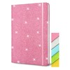 Pink Glitter Notebook A5 Lined, 21 x 14.5 cm, 80
