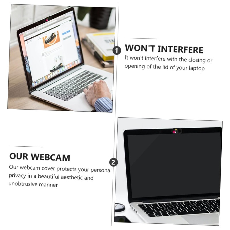 jojofuny 3pcs Ultra-Thin Cartoon Webcam Cover Stickers for Laptop Tablet