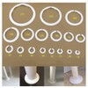 Wall Flange Cover Collars Plastic Radiator Pipe Collars, 4 Pieces,Water