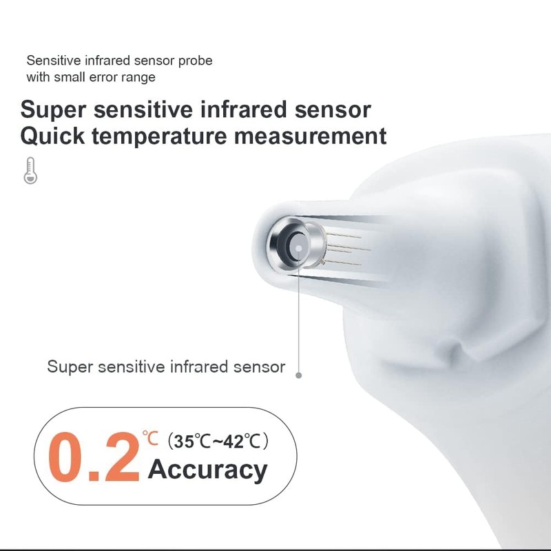 Berrcom Forehead and Ear Thermometer for Adults and Babies, Digital
