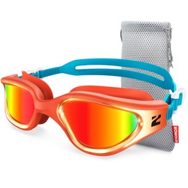 ZIONOR G1 Nava Super Anti-Fog Unisex Swim Goggles Mirror/Bright Smoke Lens