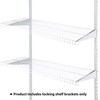 Wonderjune Adjustable Locking Shelf Bracket 16 Inch Shelf Brackets Heavy