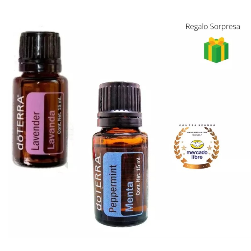 Doterra Lavanda (lavender) 15ml + Menta (peppermint) 15ml Doterra