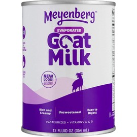 Meyenberg Evaporated Goat Milk, Vitamin D, 12 Fl Oz (Pack of 3)