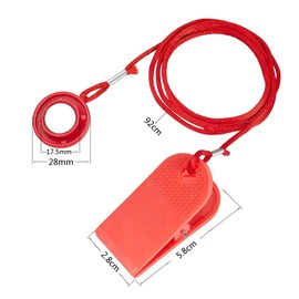Ruxihe Pack of 2 Round Treadmill Safety Key Replacement Running Machine Magnet