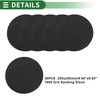 X AUTOHAUX Sandpaper Hook & Loop Sanding Sheets 250x250mm Black