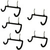 Menecor 5PCS Pegboard Drill Holder with Double Hooks and Accessories