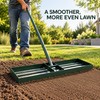 Outsunny 36 Inch Lawn Leveling Rake, Powder Coated Steel Head