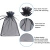 50 pcs Organza Gift Bags 3.5x4.5 inch Black Drawstring Organza