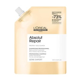 L'Oreal Professionnel Absolut Repair Shampoo Refill | Repara el daño y proporciona brillo | Con quinoa y proteínas 500ml