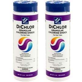 Spa Depot DiChlor Hot Tub Sanitizing Shock, Best Choice Chlorine Granules, 2 lb. each (2-Pack)