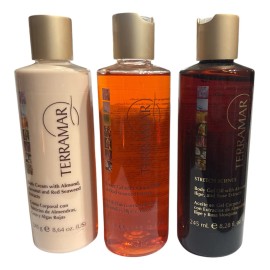 Set Corporal Almendras Terramar Gel Baño Crema Aceite
