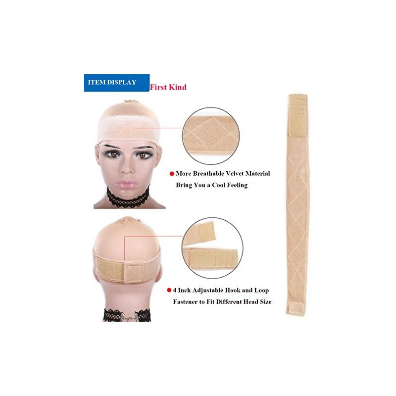 Bandas de agarre para peluca para mujer, 2 piezas de