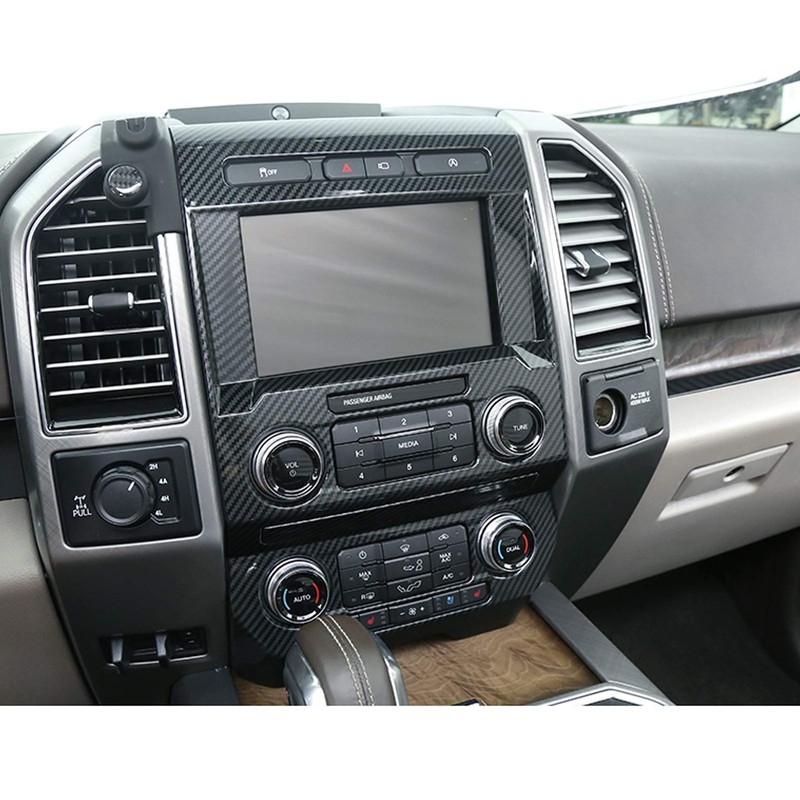 Keptrim for F150 ABS Carbon Fiber Center Console Trim for