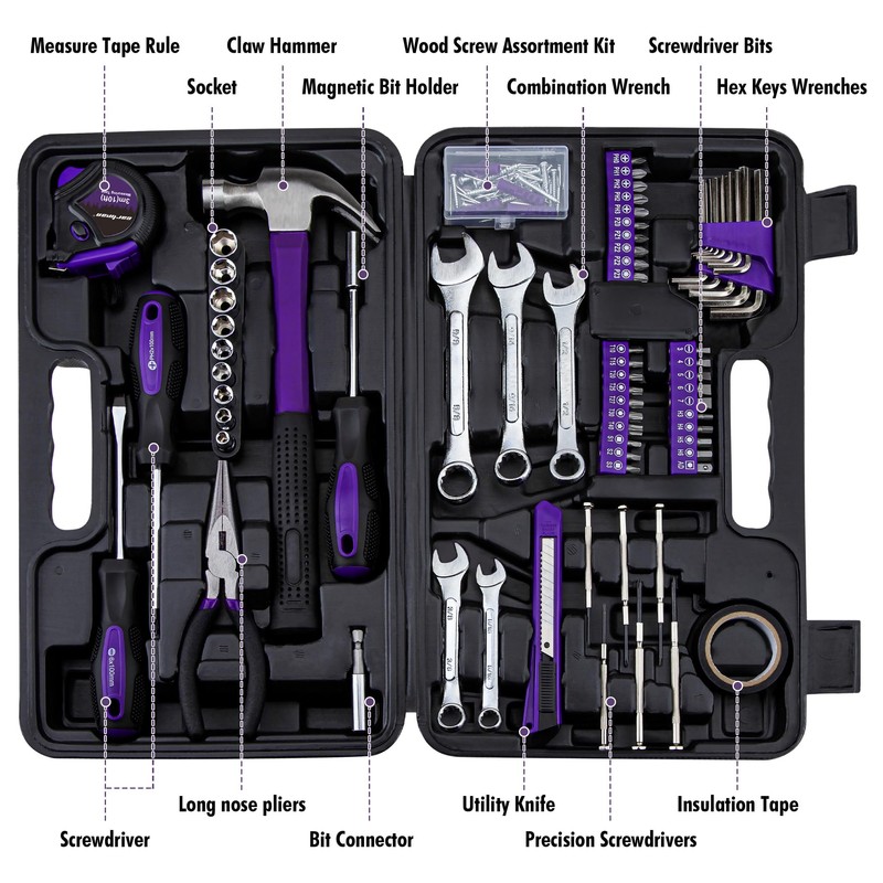 CARTMAN 148-Piece Automotive and Household Tool Set Perfect for Car