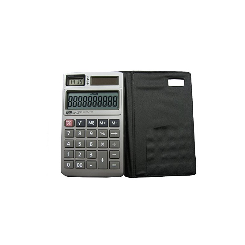 10 Digit Dual Power Calculator with Clock