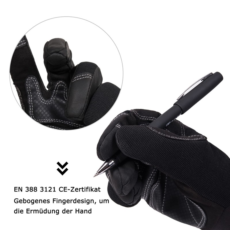Intra-FIT Work Gloves Protective Gloves for Work EN388 Construction Gloves