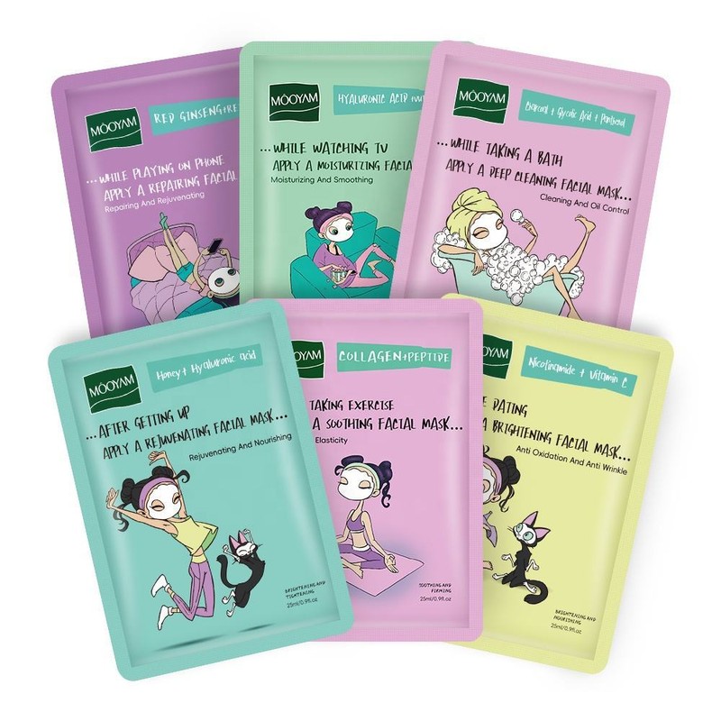 Topeng muka ◎30PCS MASK FACIAL CARE HYDRATING MOISTURIZING BRIGHTENING MASK