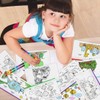 Aurasky Painting Pencil Case Fabric Bag for Painting, Colour-dinosaurs, pencil