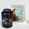 Adult Urn for Ashes Fishing Cremation Urns Black Large Decorative