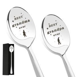 Grandparents Gifts,Nanny and Grandad Gifts,Presents for Grandparents,Grandad Gifts,Grandma Gifts,Gifts for Grandparents,Nan and Grandad Gifts,Grandparents Spoon,Grandparents Christmas Gifts